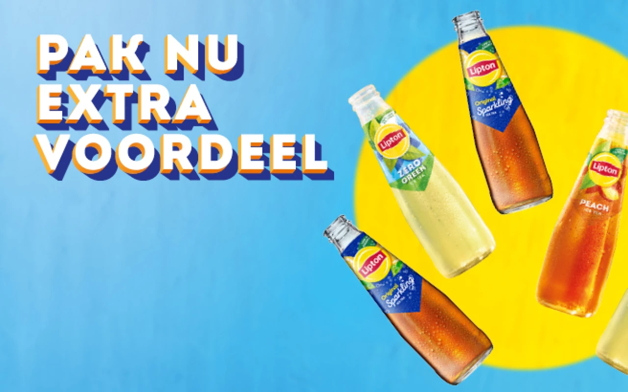 Start het terrasseizoen voordelig met Lipton Ice Tea!
